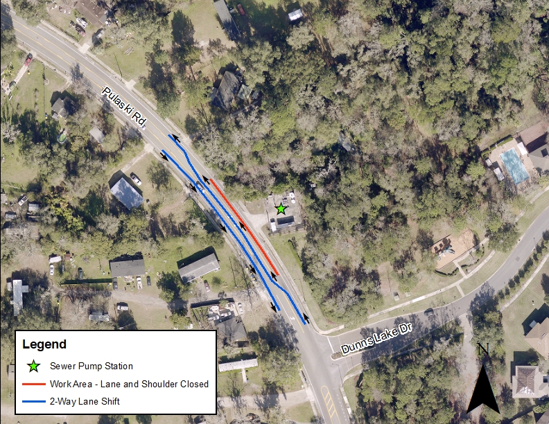 Pulaski Road Emergency Sewer Improvement Project - Project Map